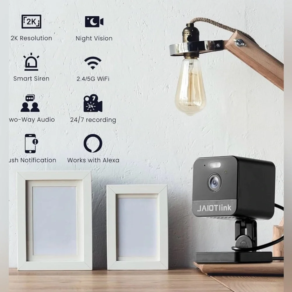2-Smart HD Camera 2 Pack 4 Indoor Use Only -App Controlled, Plug In (Sealed) NWT